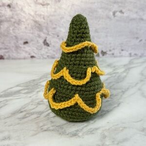 Handcrafted Christmas Crochet Tree Festive Holiday Decor
